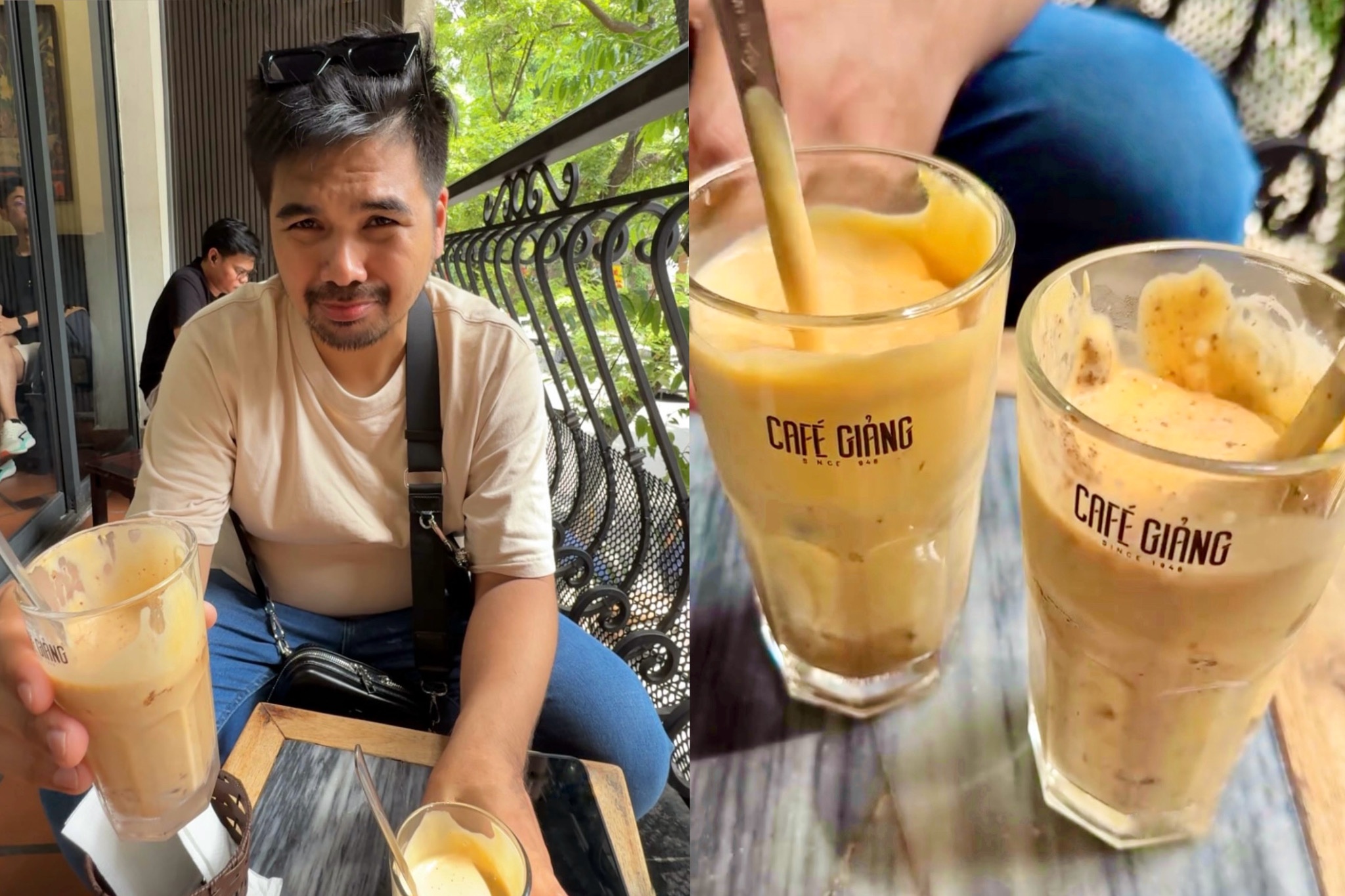 Khach Philippines tuong 'bi tat' khi lan dau thu ca phe trung Ha Noi hinh anh