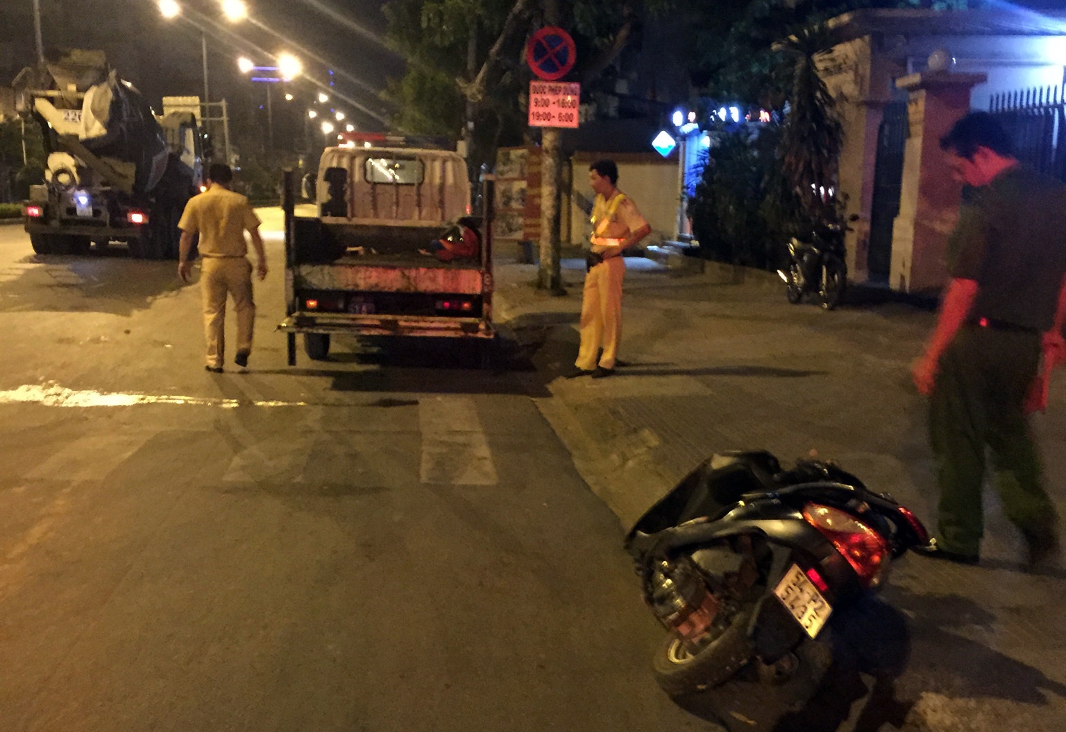 Truy tim tai xe xe ben can chet nguoi roi bo chay hinh anh