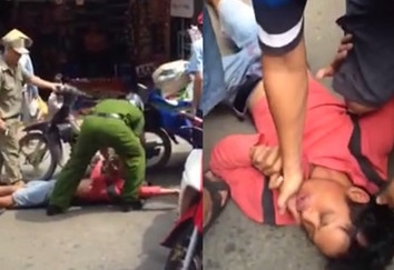 Nguoi bi cong an quat nga o Sai Gon nghi xuat huyet nao hinh anh