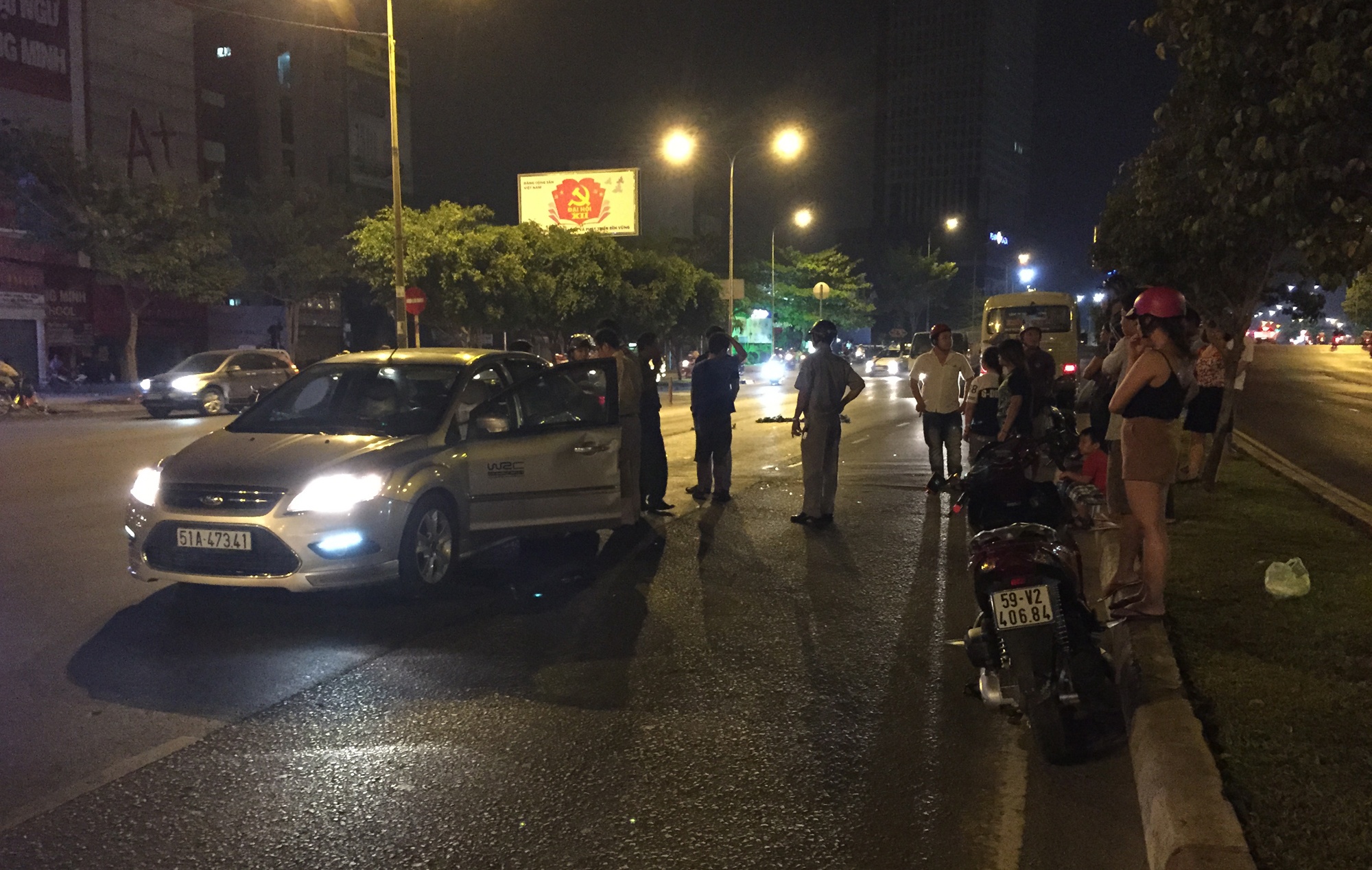 Chay xe nguoc chieu gay tai nan anh 2