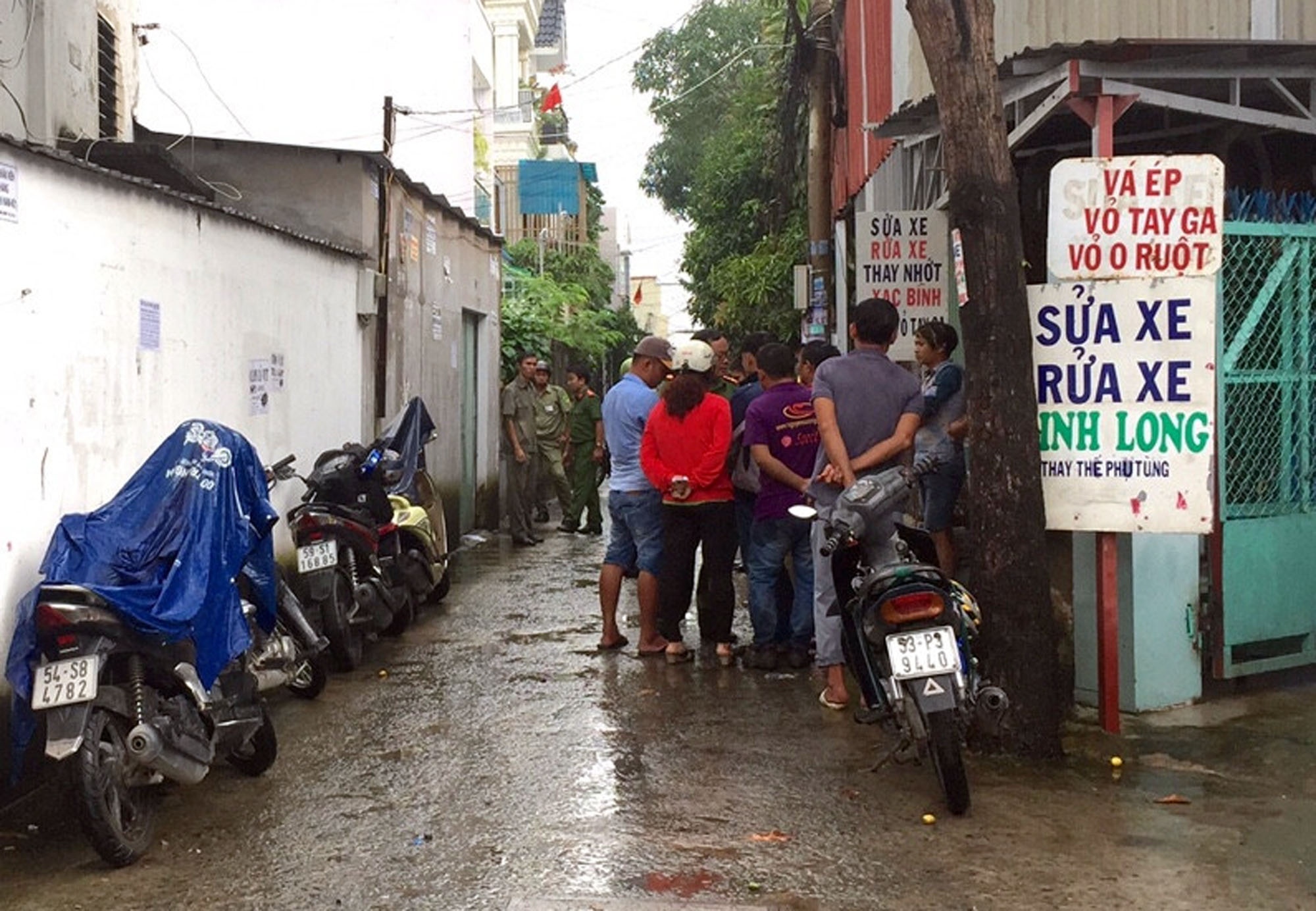 nổ bình chữa cháy ở sài gòn ảnh 1 no binh chua chay o sai gon anh 1