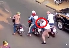 Dan canh cuop xe o Sai Gon hinh anh