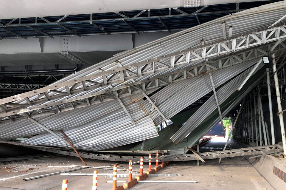 sập giàn giáo hầm thủ thiêm ảnh 1 sap gian giao ham thu thiem anh 1