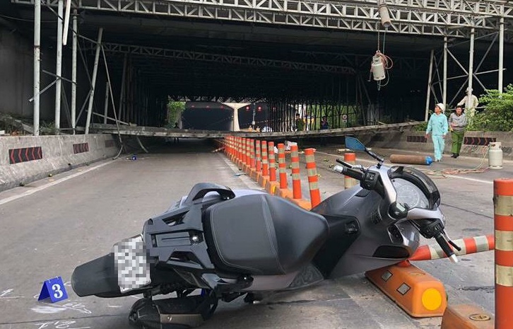 Hien truong vu sap gian giao truoc ham Thu Thiem hinh anh