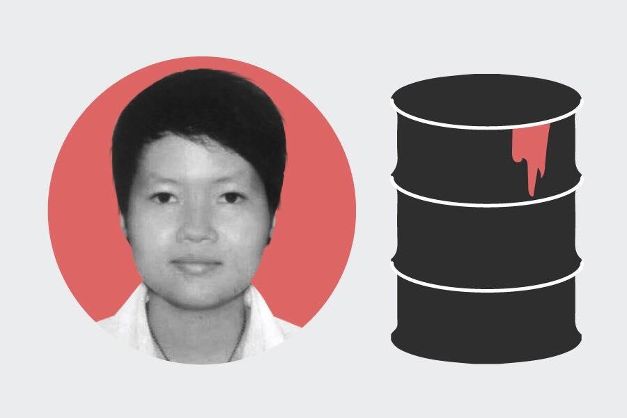 He lo ten nguoi dat resort cho nghi can bo xac vao be tong hinh anh