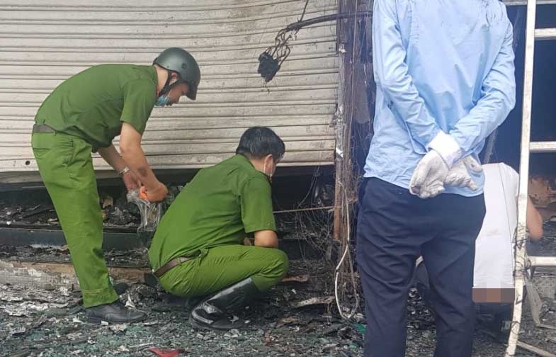 Xac dinh nghi can gay chay chi nhanh ngan hang o TP.HCM hinh anh