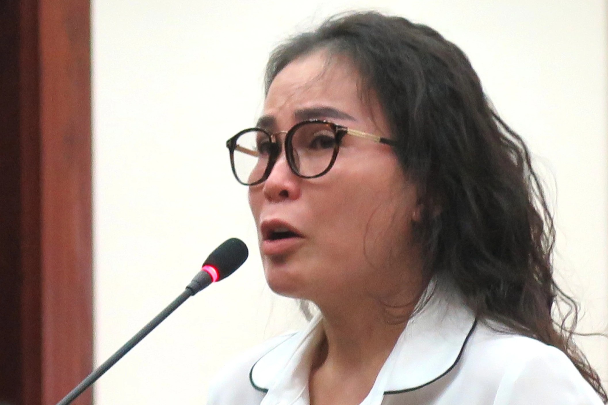 Ba Le Thi Thanh Thuy bat khoc noi loi sau cung hinh anh