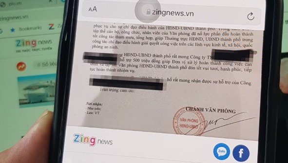 Binh Duong tra lai 500 trieu dong ‘xin’ doanh nghiep hinh anh