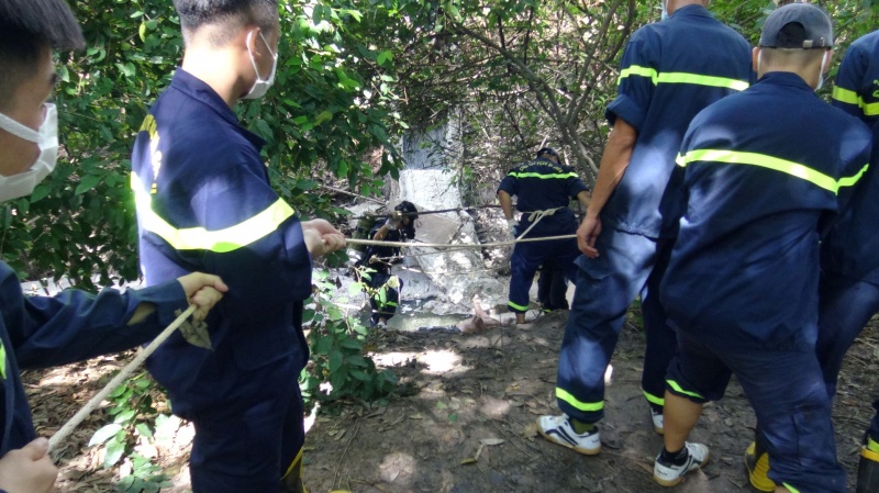 Ba nguoi cung gia dinh tu vong duoi duong nuoc thai hinh anh