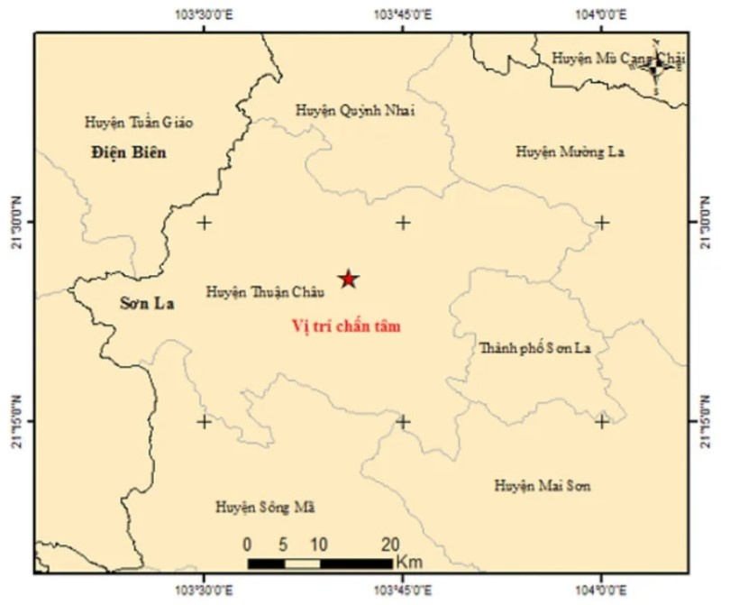 Xay ra dong dat 3 do richter o Son La hinh anh