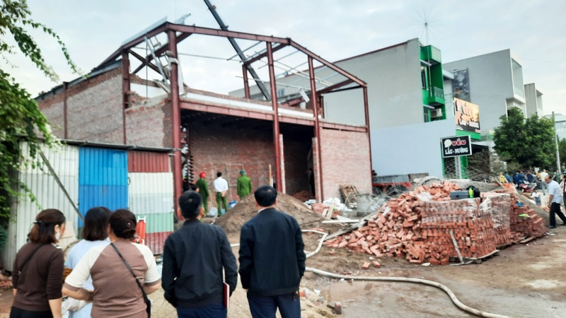 Khoi to vu an sap nha dang thi cong khien 3 nguoi tu vong o Thai Binh hinh anh
