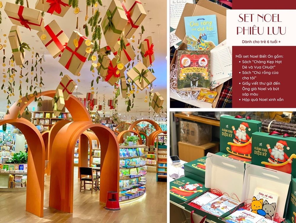 Noel, chon sach lam qua hinh anh