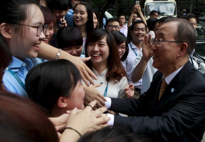 Tong thu ky Ban Ki Moon: 'Cac ban la lanh dao cua hien tai' hinh anh