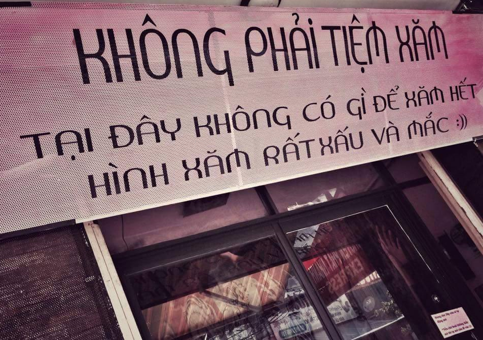 Tiem xam tai Sai Gon co bang hieu doc nhat vo nhi hinh anh