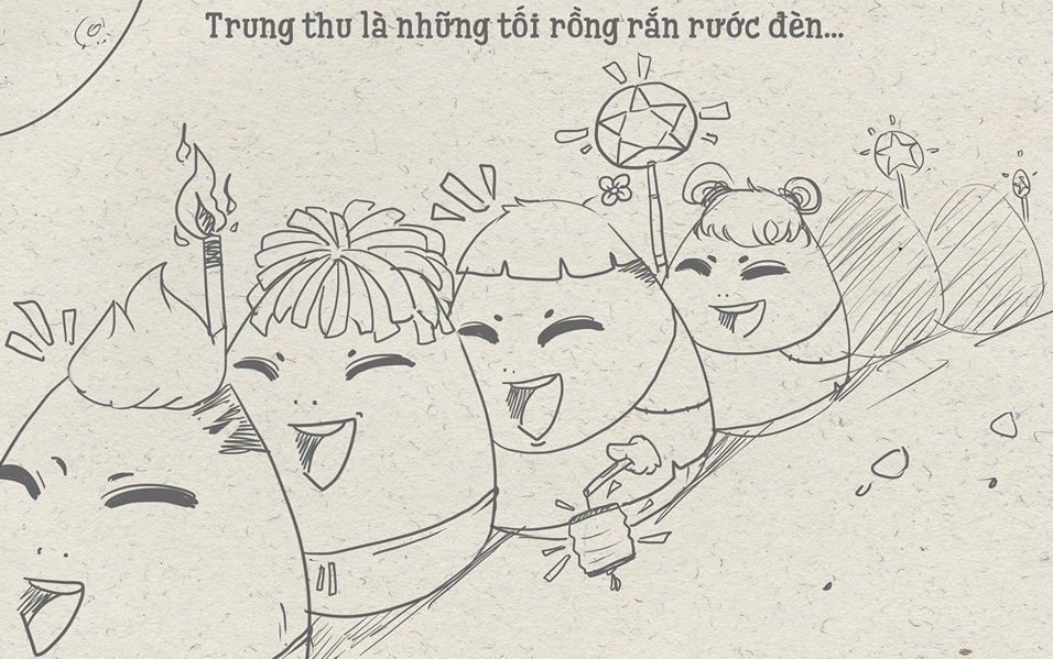 Nhung ky uc ve trung thu cua tre em thoi xua hinh anh
