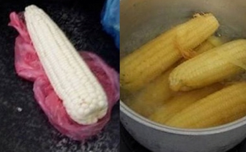 Dan mang che anh truoc va sau nau chin thuc an hinh anh