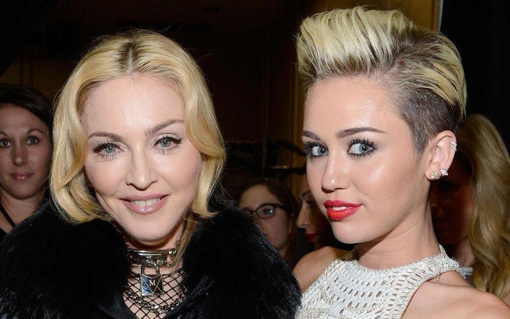 Madonna dong vien Miley Cyrus sau khi ly hon Liam Hemsworth hinh anh