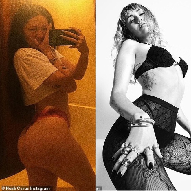 Em gai Miley Cyrus an mac phan cam anh 2