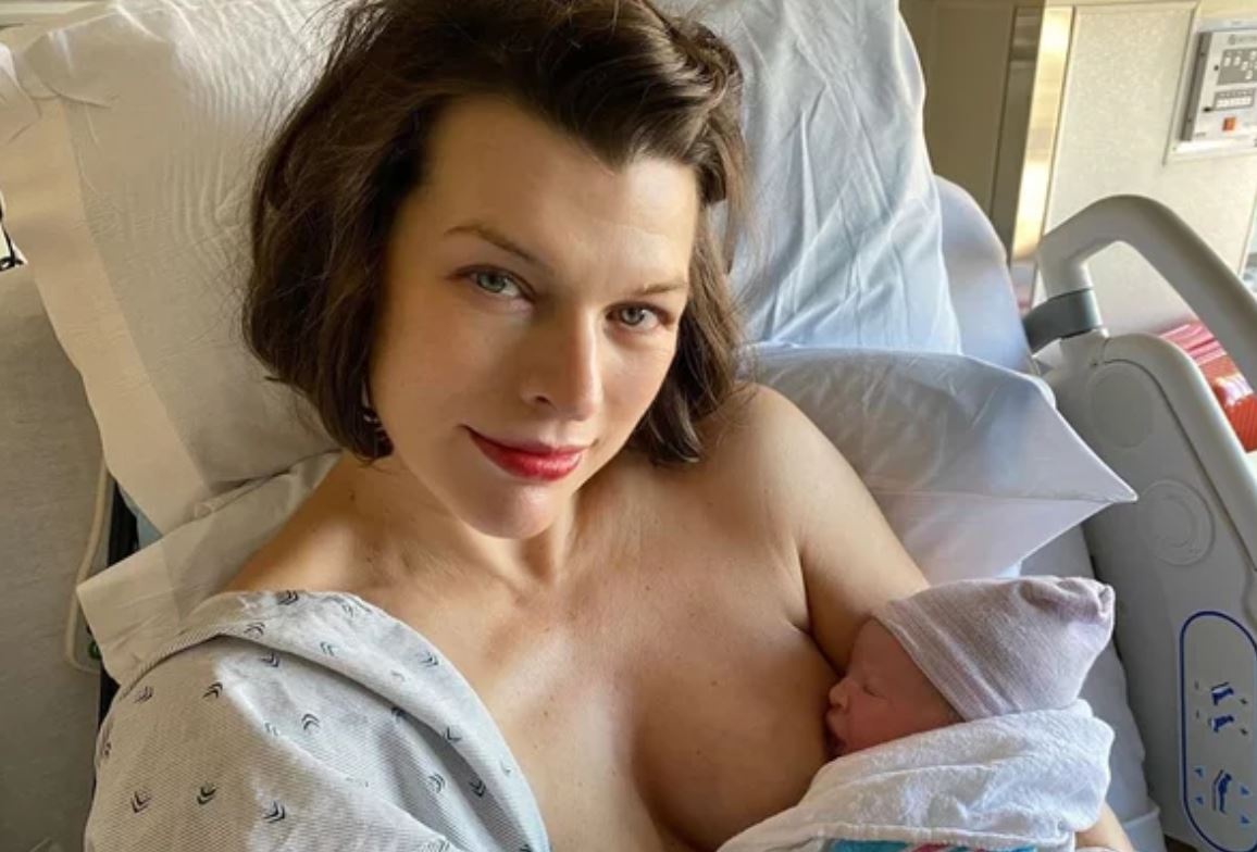Sieu mau Milla Jovovich sinh con thu ba hinh anh