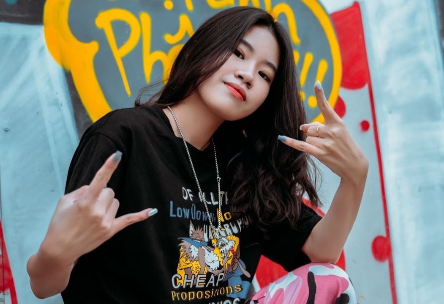 Nu sinh 10X sang tac 'Hai phut hon' co ban trai la rapper hinh anh