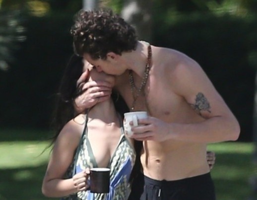 Shawn Mendes hon Camila Cabello tai Miami hinh anh