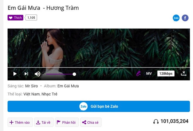 Tuý âm, Hương Tràm, Em gái mưa ảnh 2 Tuy am, Huong Tram, Em gai mua anh 2
