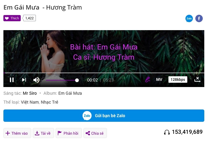 Em gái mưa của Hương Tràm ảnh 1 Em gai mua cua Huong Tram anh 1