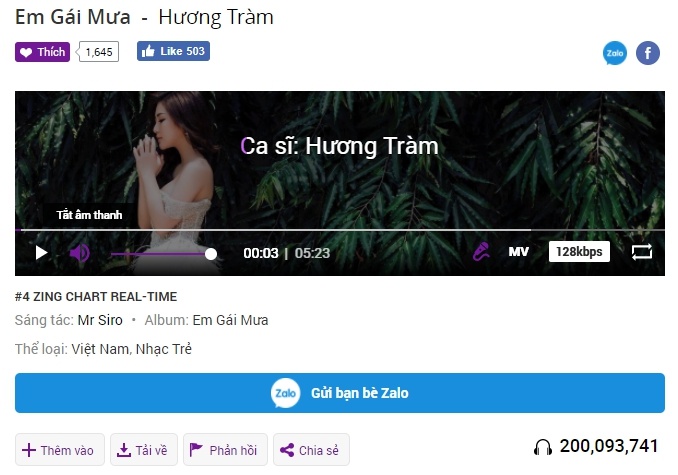 Em gai mua Huong Tram anh 1