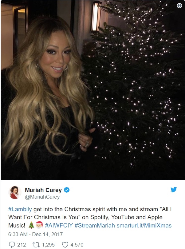Nhạc giáng sinh của Mariah Carey ảnh 2 Nhac giang sinh cua Mariah Carey anh 2