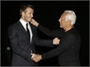 Beckham chuc mung thanh cong Giorgio Armani hinh anh