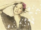 Hien Thuc lam my nu trong tranh hinh anh