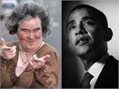Susan Boyle tu choi an toi cung Obama hinh anh