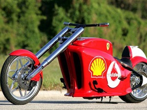 'Xe la': Ferrari chopper hinh anh