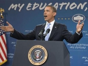 Phat bieu khai giang nam hoc cua Obama bi tay chay hinh anh