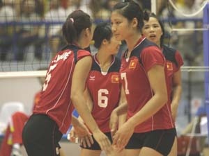 Bong chuyen nu VN gianh hang 7 PVI Cup 2009 hinh anh