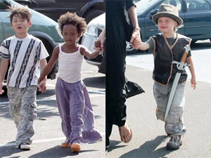 Pax Thien va Shiloh khoe rang sun hinh anh