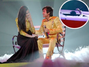 Dan Truong nga rat dau trong show Ho Ngoc Ha hinh anh