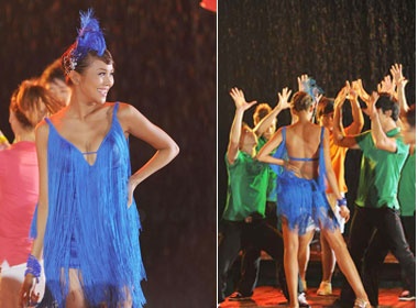 Thanh Hang khoe lung tran goi cam hinh anh