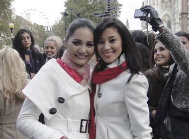 Huong Giang rang ro giua rung nguoi dep Miss World hinh anh