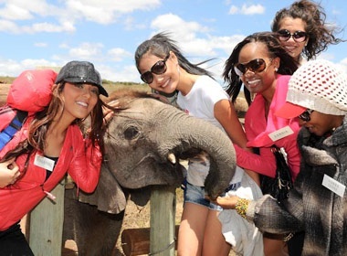 Huong Giang nghich voi o vuon bach thu hinh anh