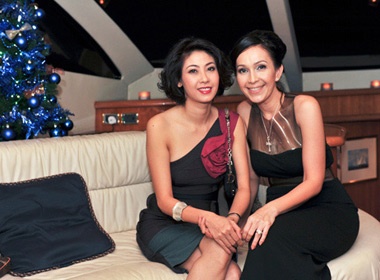 Sinh nhat tren du thuyen cua Diem My hinh anh