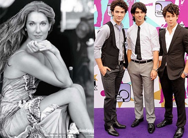 Jonas Brothers mo uoc song ca voi Celine Dion hinh anh