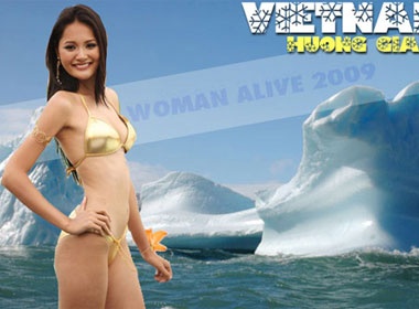 Huong Giang gi&agrave;nh giai Hoa hau goi cam nhat the gioi hinh anh