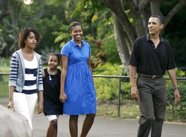 Nhung khoanh khac dang yeu cua nha Obama hinh anh