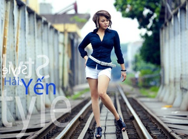 Hai Yen khoe toc moi hinh anh