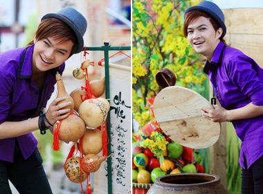 Nam Cuong tat bat chay show tet hinh anh