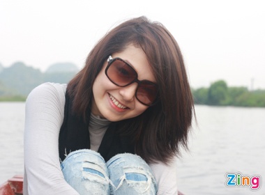 Minh Hang di chua Huong cau may hinh anh