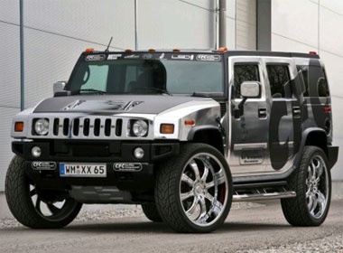 Hummer H2 ma crom sang bong hinh anh