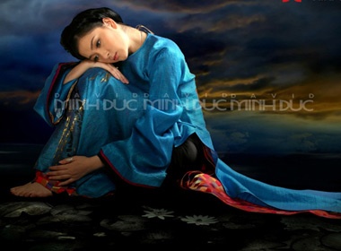 Nguyen Thi Huyen duyen dang voi ao dai co hinh anh