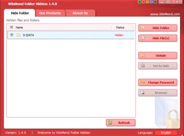 Giau du lieu mat ki hon voi WinMend Folder Hidden hinh anh